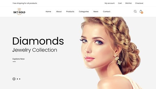 SKT Gold Diamond Shop WordPress Theme